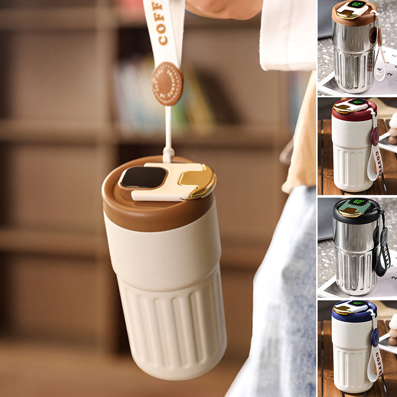 Rynx | Coffee thermos bottle with temperature display
