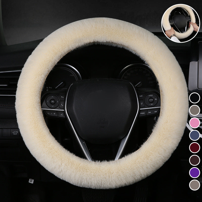 Rynx | Universal Plush Car Steering Wheel Cover