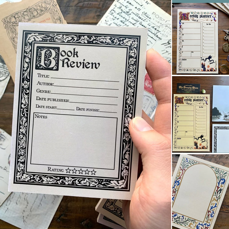Rynx | Stationery of the medieval notepad series