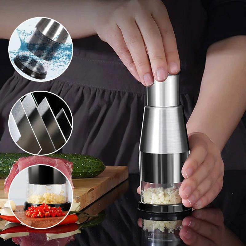 Rynx | Crushio - Effortless garlic press for quick and residue-free kitchen preparation