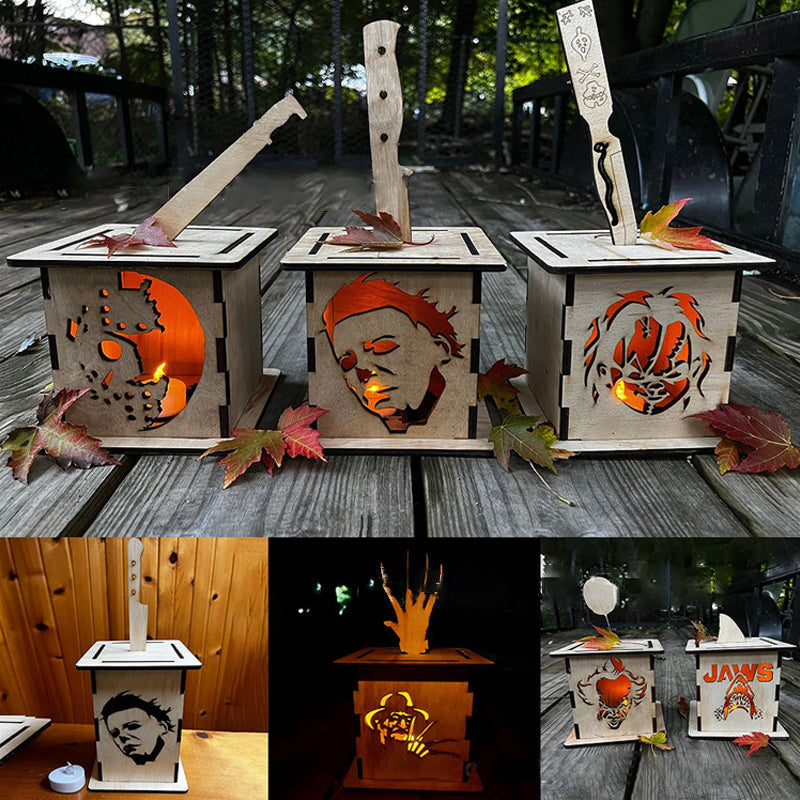 Rynx | Horror figure Jack Lantern wood decoration