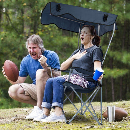 Rynx | Foldable Beach Cape Chair Sun Protection with Cup Holder