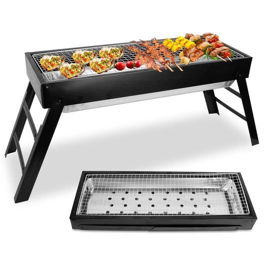 Rynx | Foldable Charcoal BBQ Grill Stainless Steel Grill Net