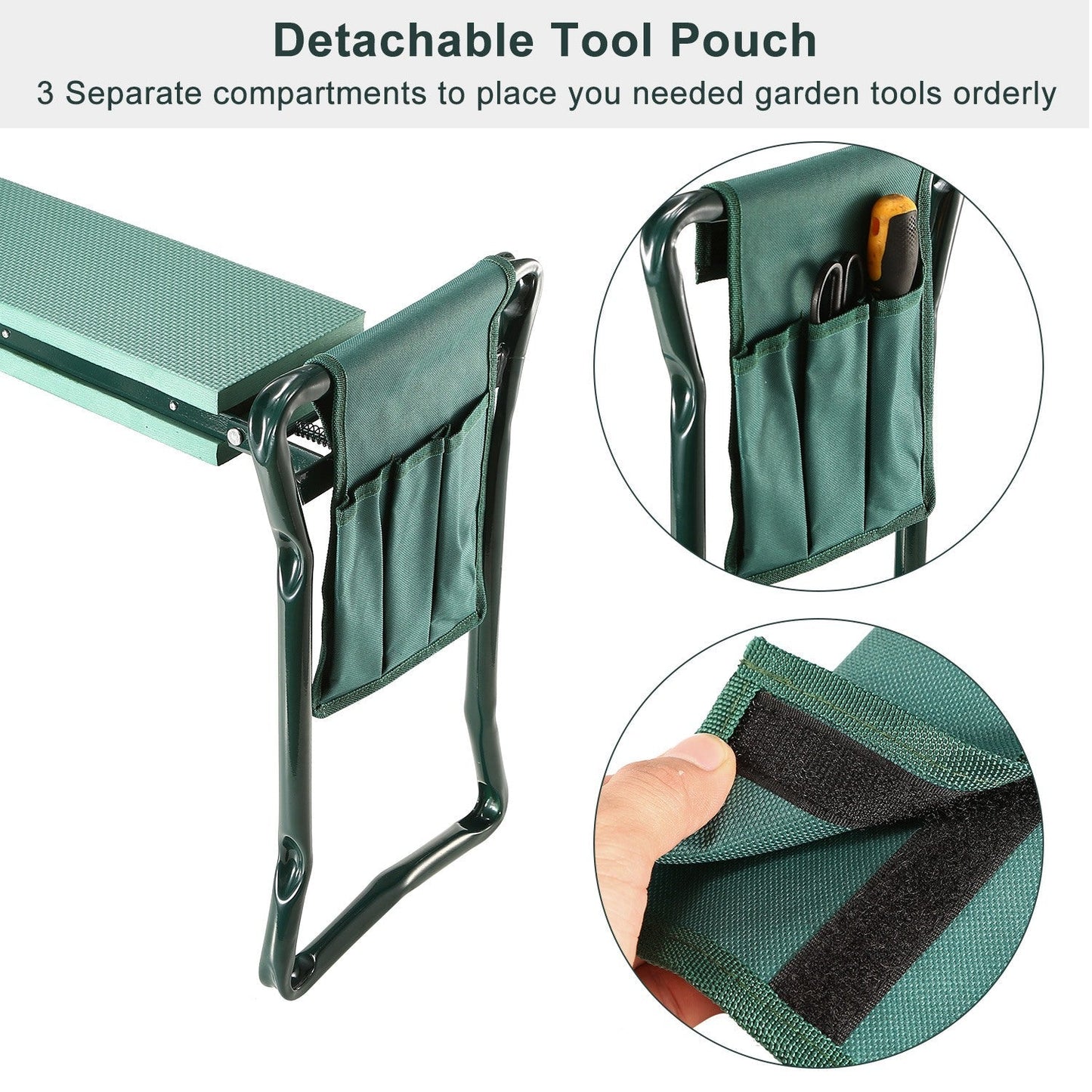 Rynx | Foldable Garden Kneeler Seat with Soft Cushion Pad for Kneeling