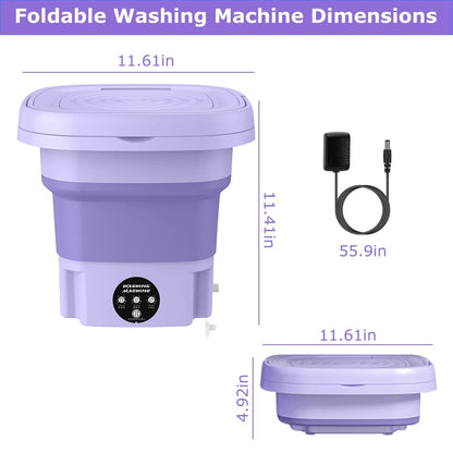 Rynx | Foldable Washing Machine with Removable Drain Basket