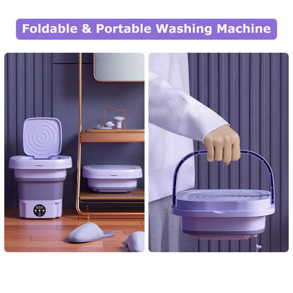 Rynx | Foldable Washing Machine with Removable Drain Basket
