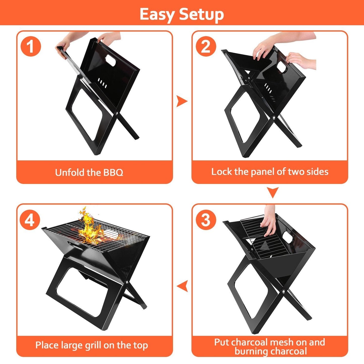 Rynx | Portable Foldable BBQ Grill