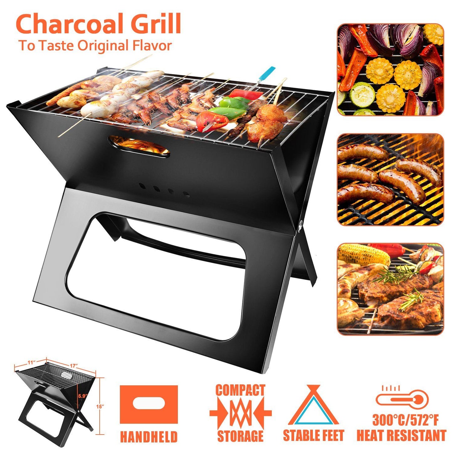 Rynx | Portable Foldable BBQ Grill