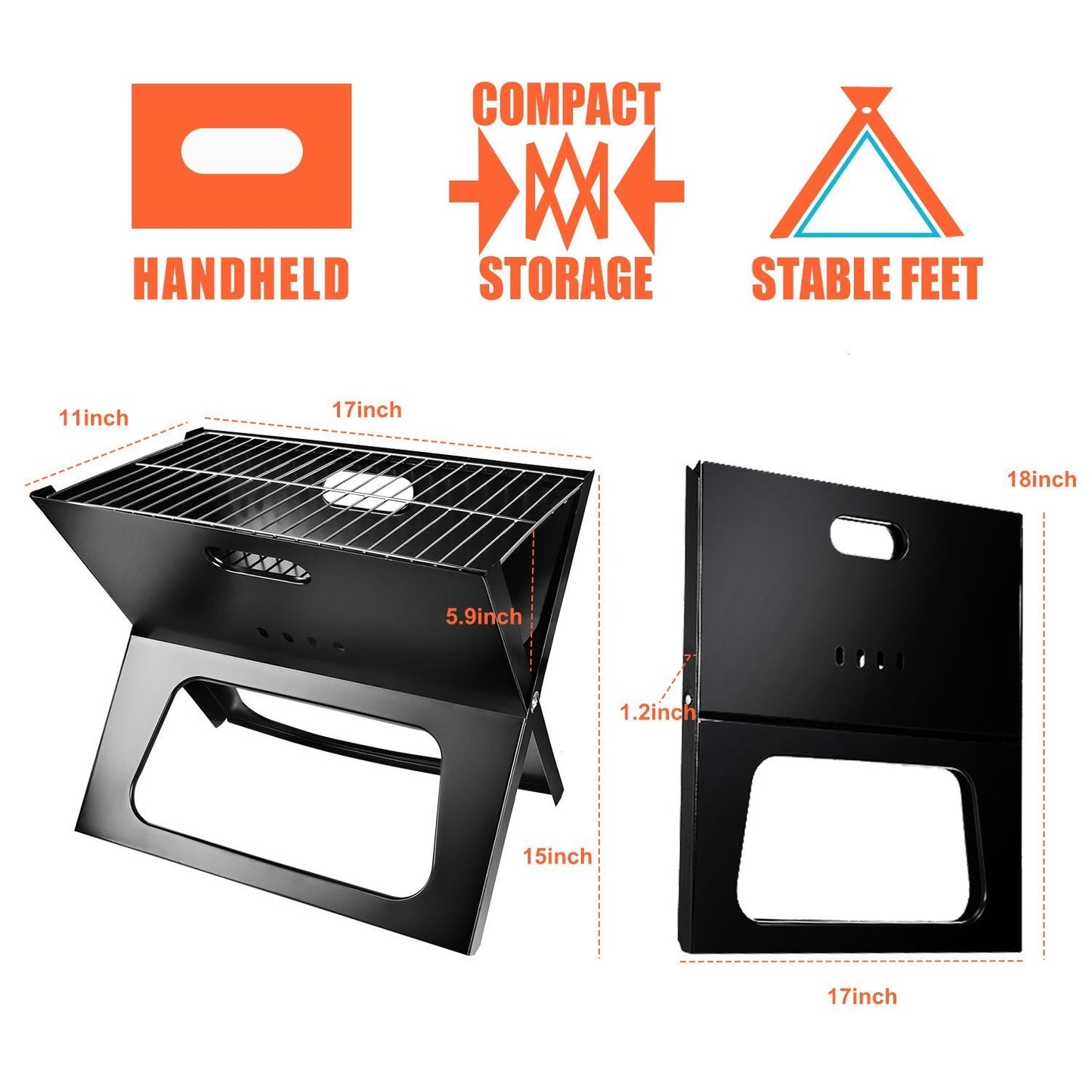 Rynx | Portable Foldable BBQ Grill