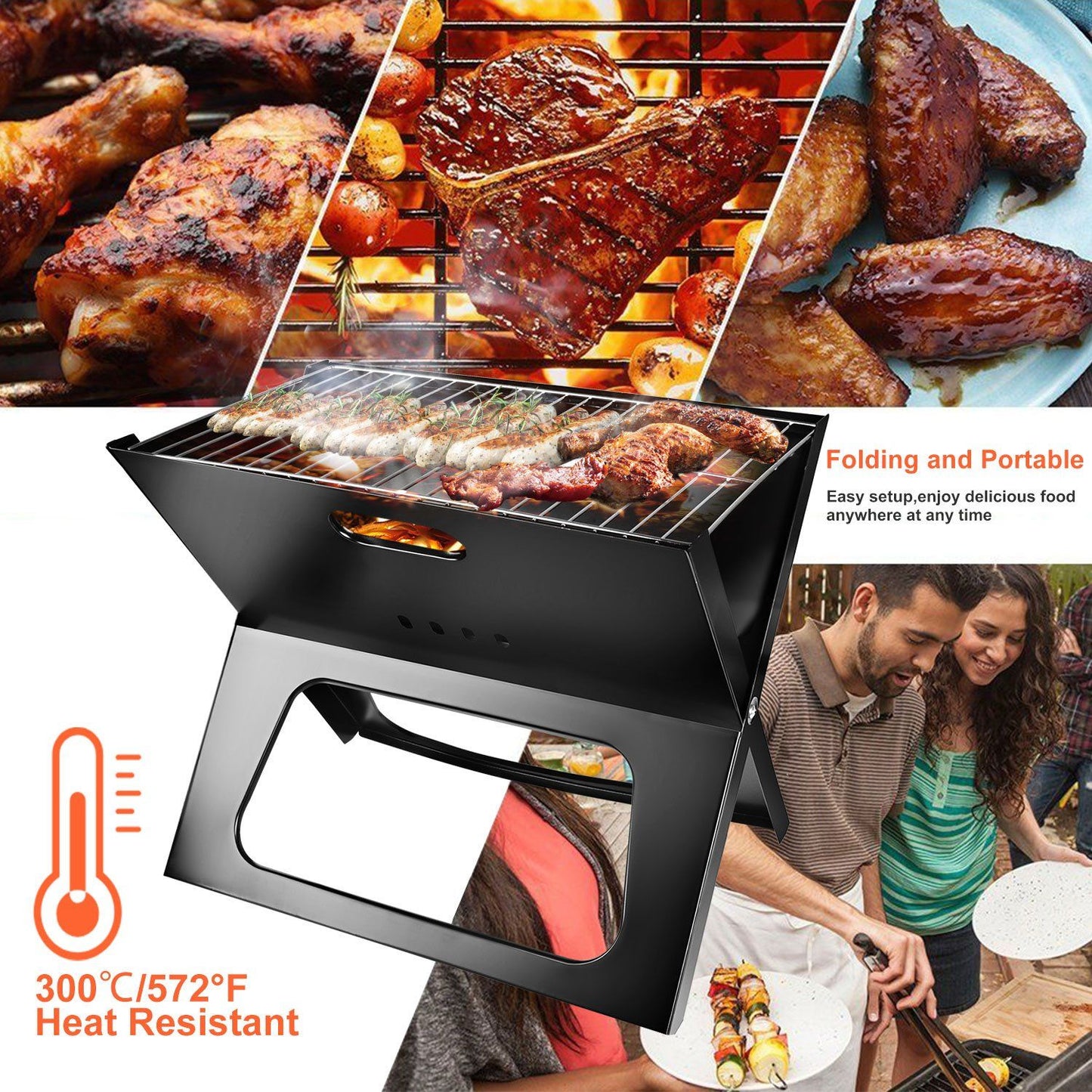 Rynx | Portable Foldable BBQ Grill