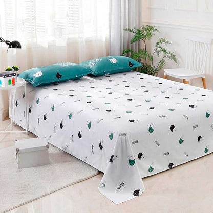 Rynx | Follow My Feet Minimalist Cat Theme Bedding Set