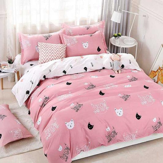 Rynx | Follow My Feet Minimalist Cat Theme Bedding Set
