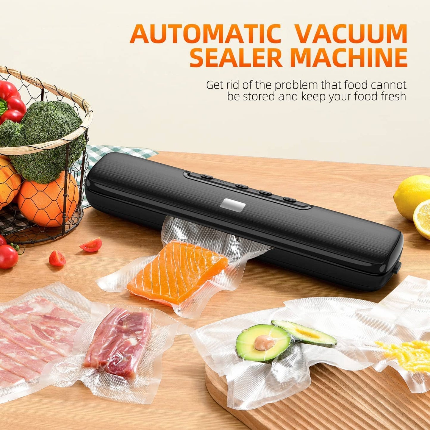Rynx | Food Vacuum Sealer Automatic Air Sealing System