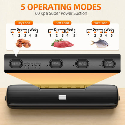 Rynx | Food Vacuum Sealer Automatic Air Sealing System