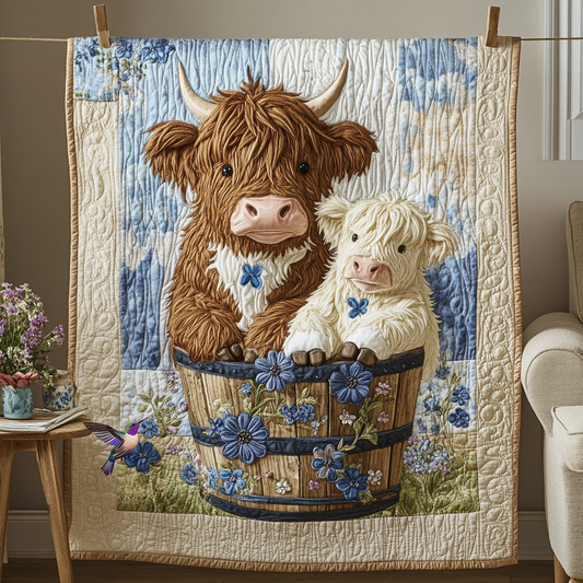 Rynx | Baby Cute Highland Cow Quilt