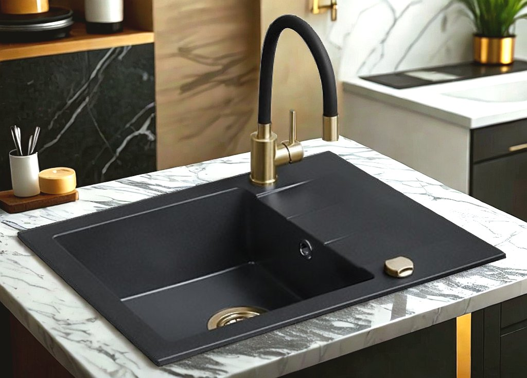 Rynx | HF-5966 Gold Stand Kitchen Faucet – Modern Design and Ultimate Comfort!
