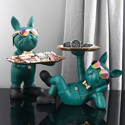 Rynx | FrenchPaw™ French Bulldog Statue | Modern Decorative Figure for Home & Office | Stylish Animal Statue