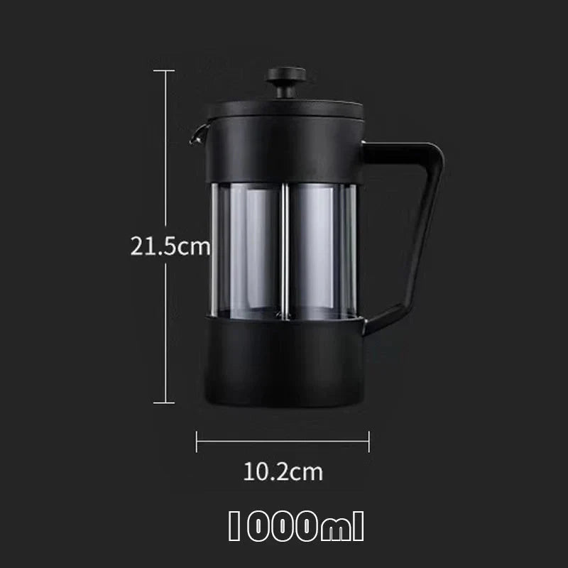 Rynx | French Press Coffee Maker - Borosilicate Glass - Perfect Taste - Sustainable Design