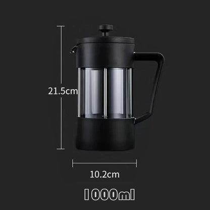 Rynx | French Press Coffee Maker - Borosilicate Glass - Perfect Taste - Sustainable Design