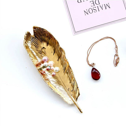 Rynx Preppy Golden Spring Leaf Jewelry Bowl
