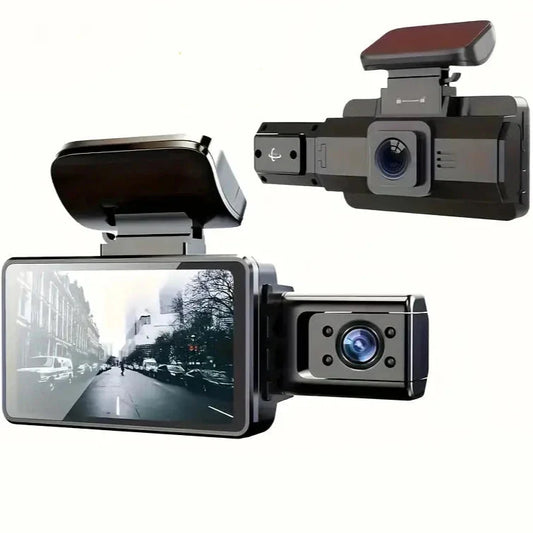Rynx | Full HD 1080P Dual Car Dash Cam Night Vision with Front and Indoor Viewing