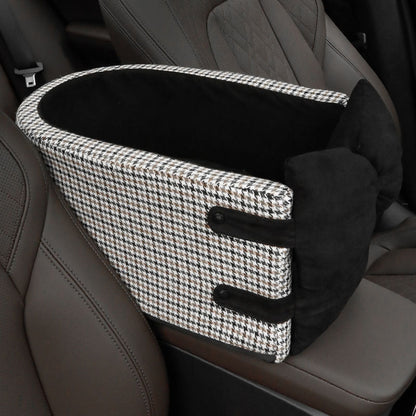 Rynx | Houndstooth Lookout Console Bow Pet Car Seat