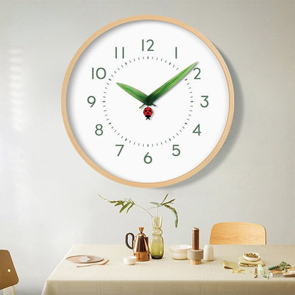 Rynx | Timeless Perch Clock - Unique Bird Wall Clock in Ladybug and Butterfly Design