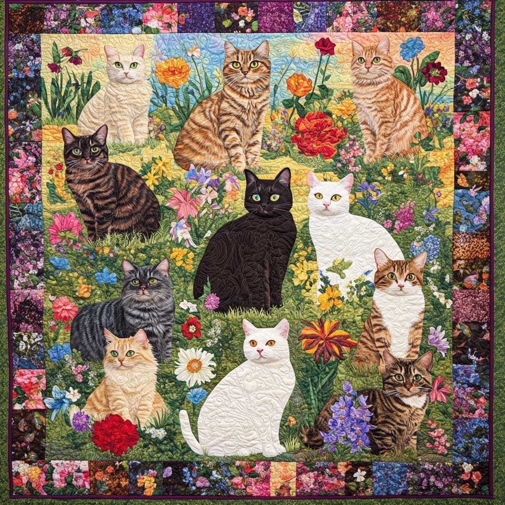 Rynx | Garden Cat Quilt