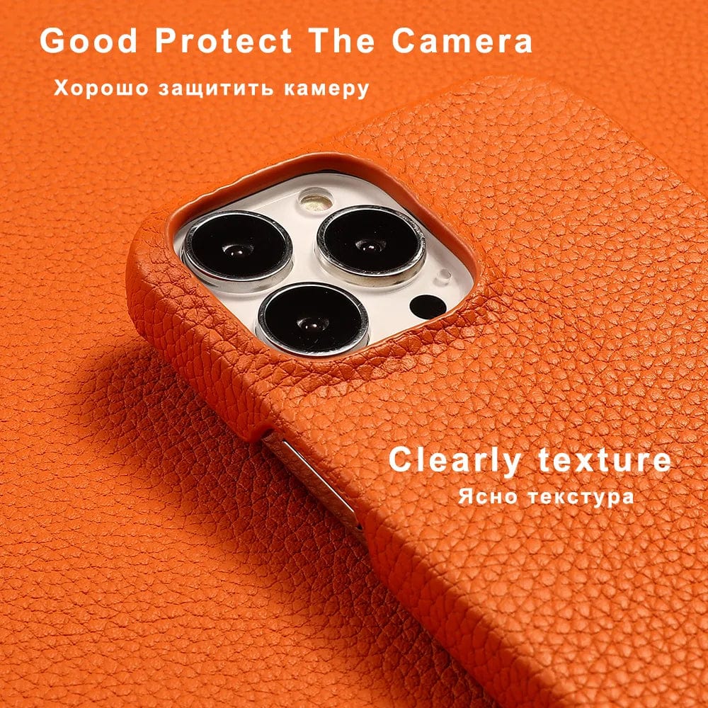 RYNX | Genuine Leather Case Shockproof Case Of Luxury Engraved Leather