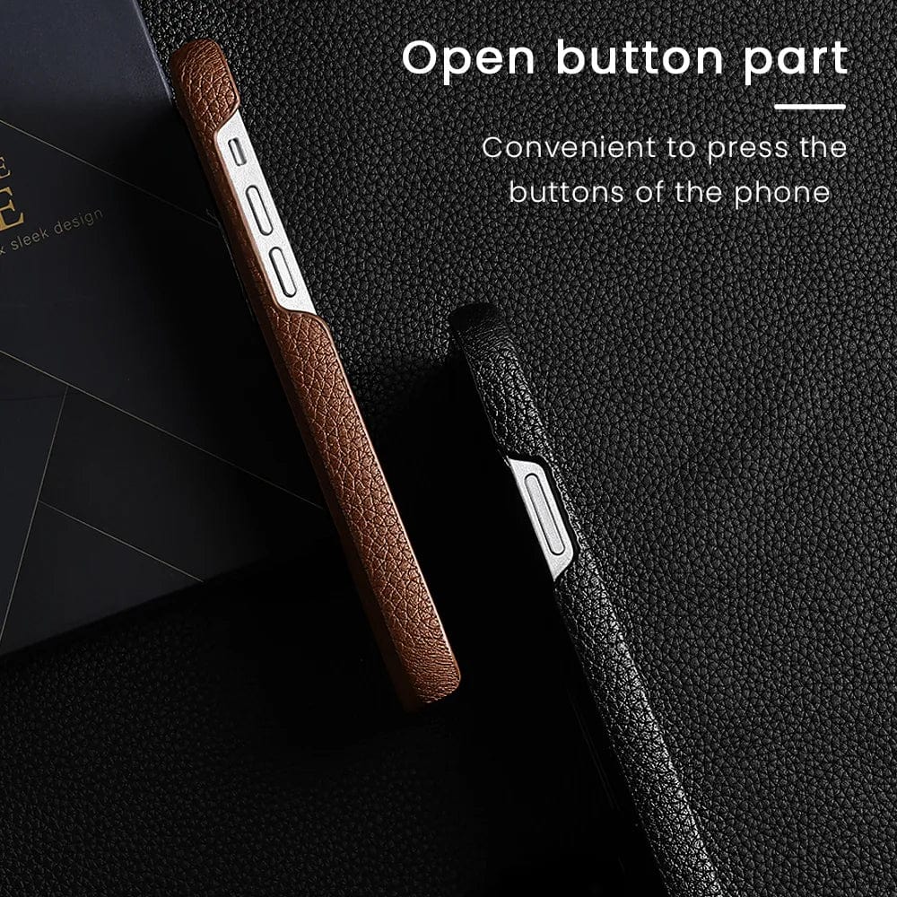RYNX | Genuine Leather Case Shockproof Case Of Luxury Engraved Leather