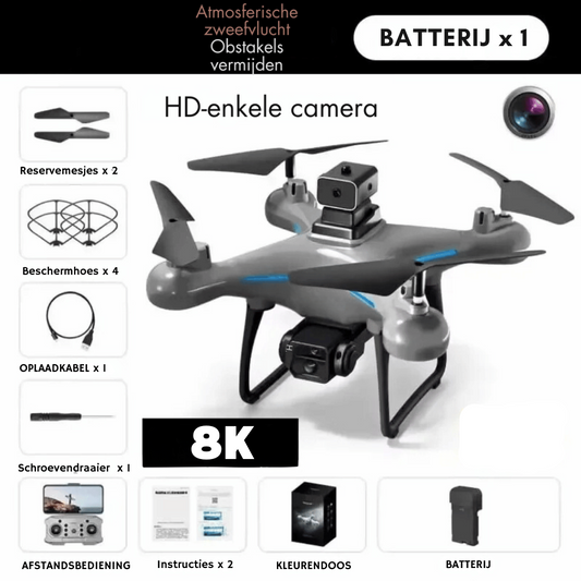 Rynx | 8k Hd Drone - Dual-Camera Obstacle Avoidance