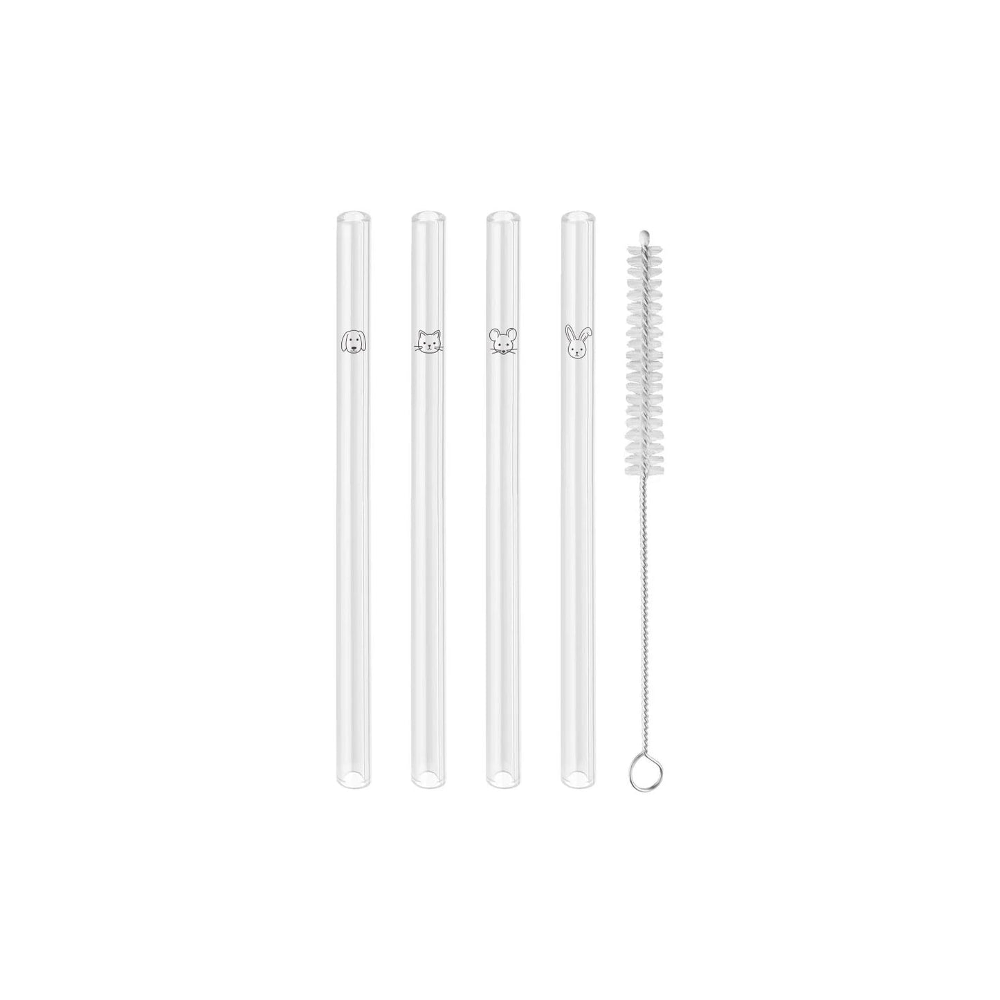 Rynx | Drinking Straws Animals 4-Piece Set