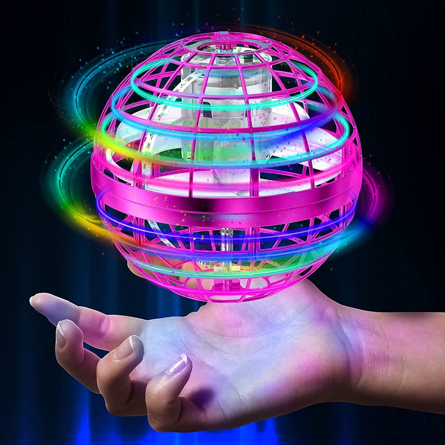 Rynx | Flying Orb Ball Rechargeable Boomerang Spinner UFO Drone Toy