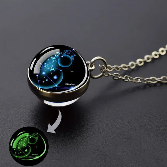 Rynx | Glow-in-the-dark Zodiac Pendant Necklace