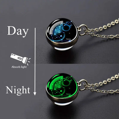 Rynx | Glow-in-the-dark Zodiac Pendant Necklace