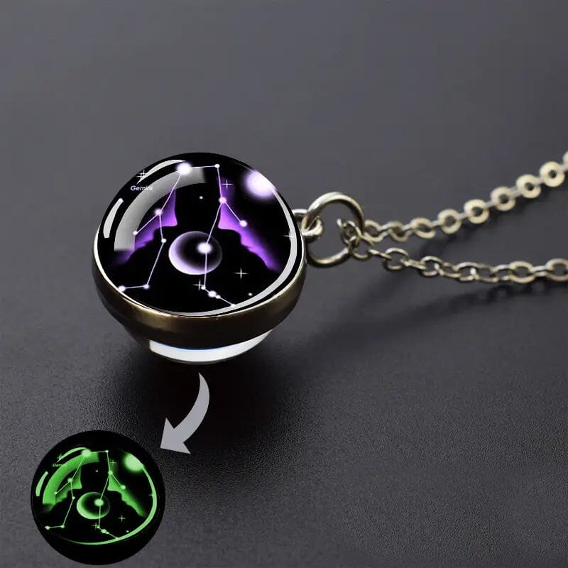 Rynx | Glow-in-the-dark Zodiac Pendant Necklace
