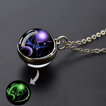 Rynx | Glow-in-the-dark Zodiac Pendant Necklace