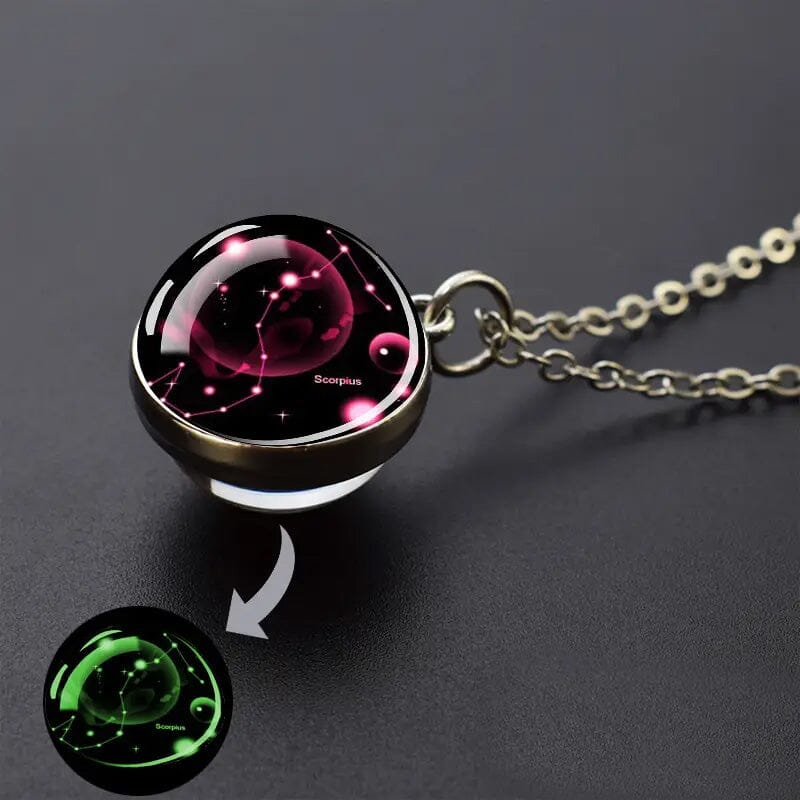 Rynx | Glow-in-the-dark Zodiac Pendant Necklace