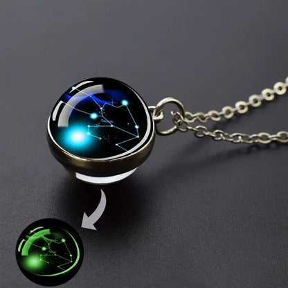 Rynx | Glow-in-the-dark Zodiac Pendant Necklace