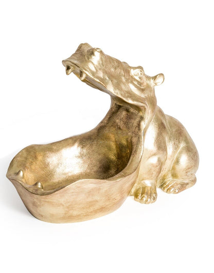 Rynx | Gold Hippo Decorative Storage Bowl