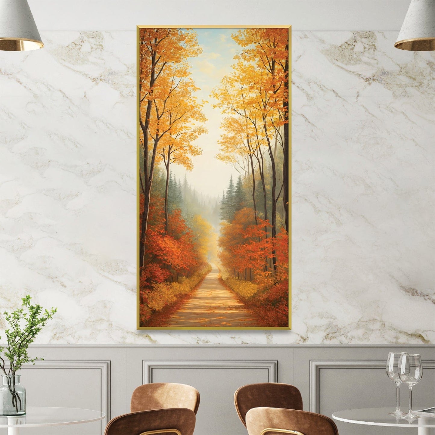 Rynx | Golden Canopy Road Canvas