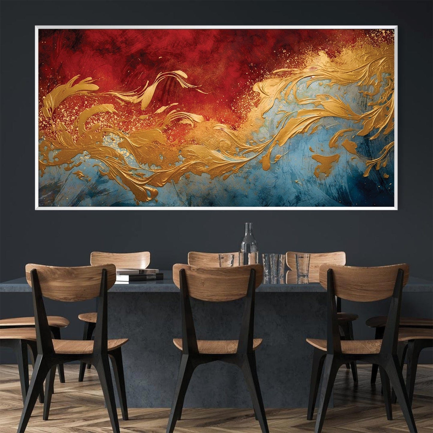 Rynx | Golden Flame Canvas