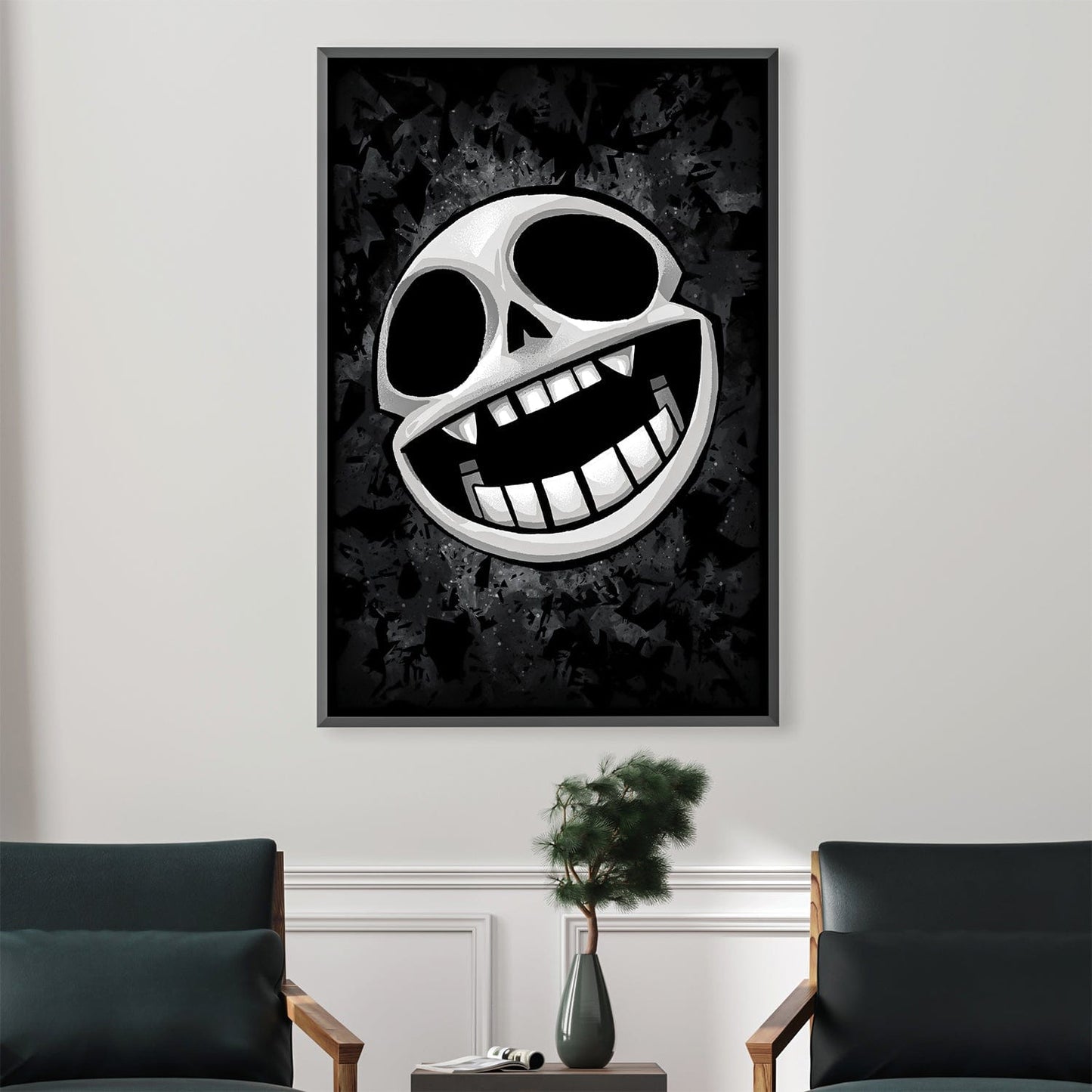 Rynx | Gorillaz Skull Canvas