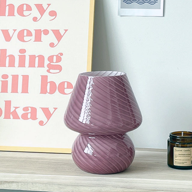 Rynx | LED Desk Lamp in Mushroom Shape made of Glass
