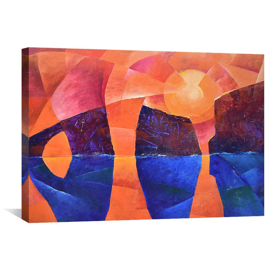 Rynx | Guardians of the Ocean in Cubism Canvas