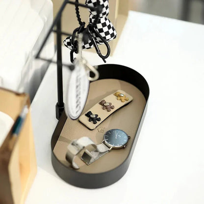 Rynx | EleganceTray – Stylish decorative trays with vertical stand and hooks