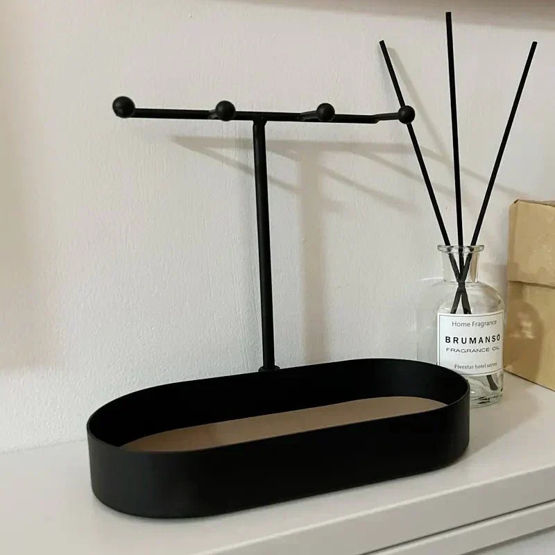 Rynx | EleganceTray – Stylish decorative trays with vertical stand and hooks