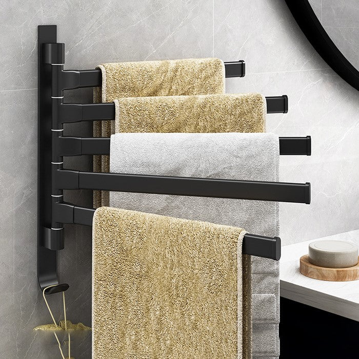 RYNX | 5-Arms Towel Rack – Modern and Practical in Black
