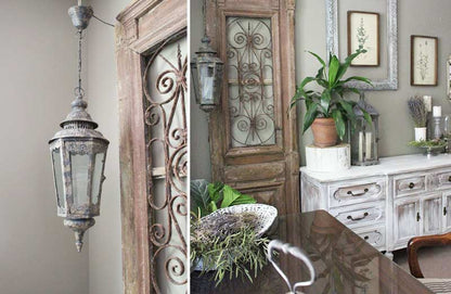 Rynx | Antique inspired grid hanging lantern