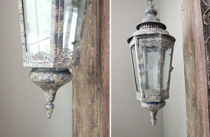 Rynx | Antique inspired grid hanging lantern